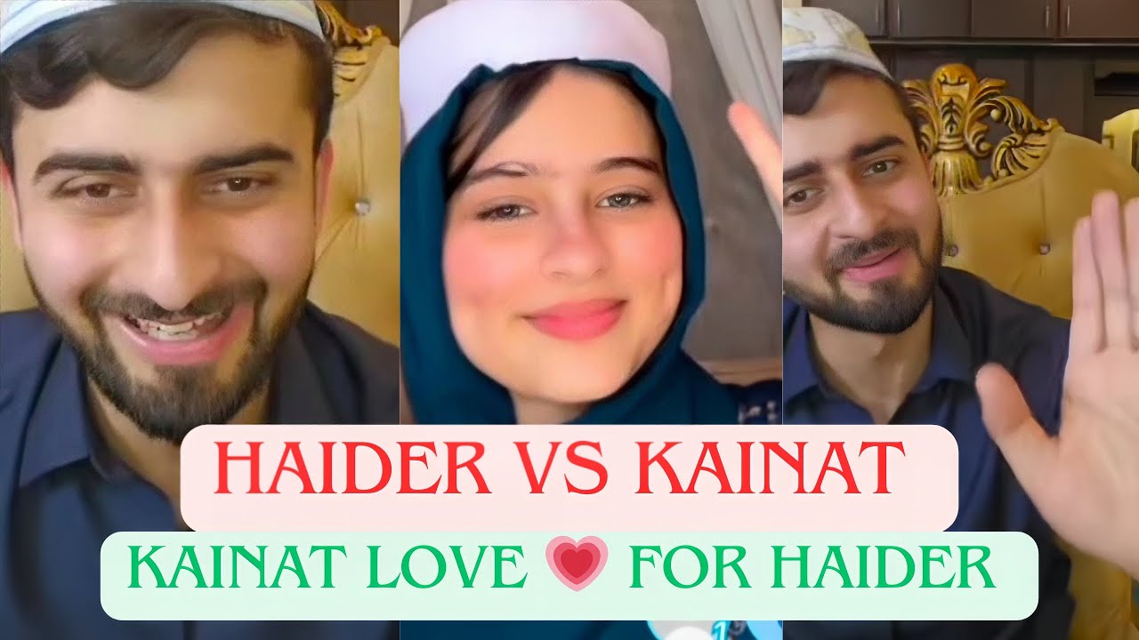 Haider Shah vs kainat TikTok live Match| Kainat Love For Haider