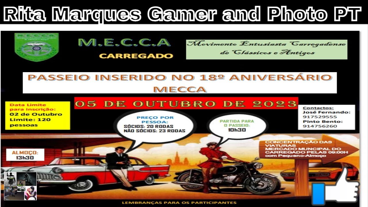 !MECCA - Clássicos e Antigos do Carregado| Passeio inserido no 18º Aniversário MECCA