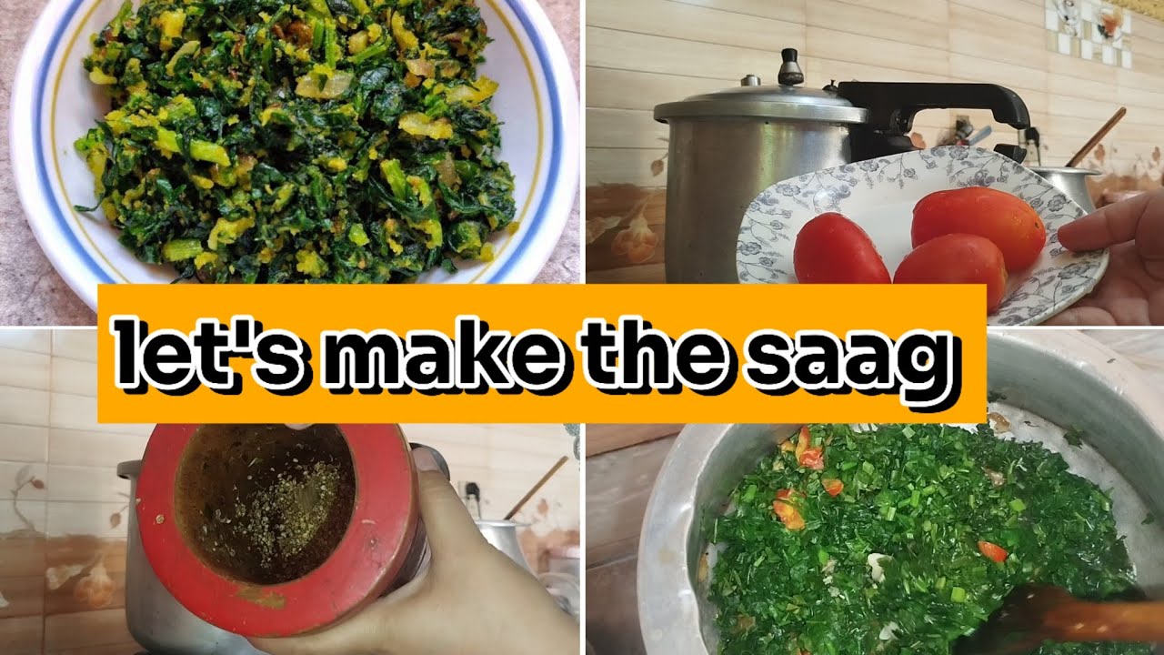 Let's make the saag| most easy recipe of saag | @Duhaslife1
