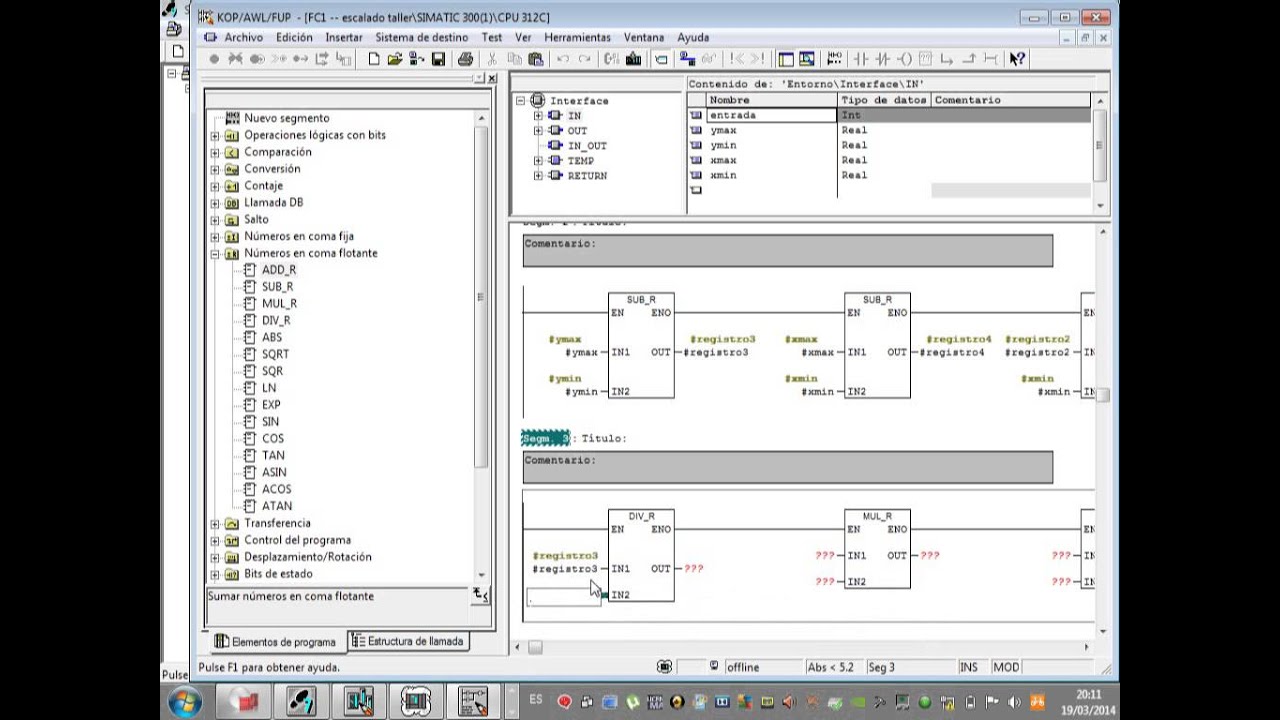 escalado de una señal analogica de 4-20 mA del S7-300