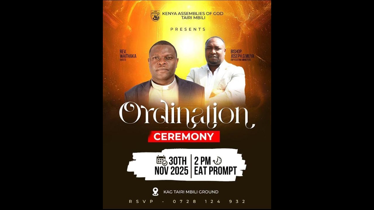 ORDINATION SERVICE || REV. SAMUEL  WAITHAKA