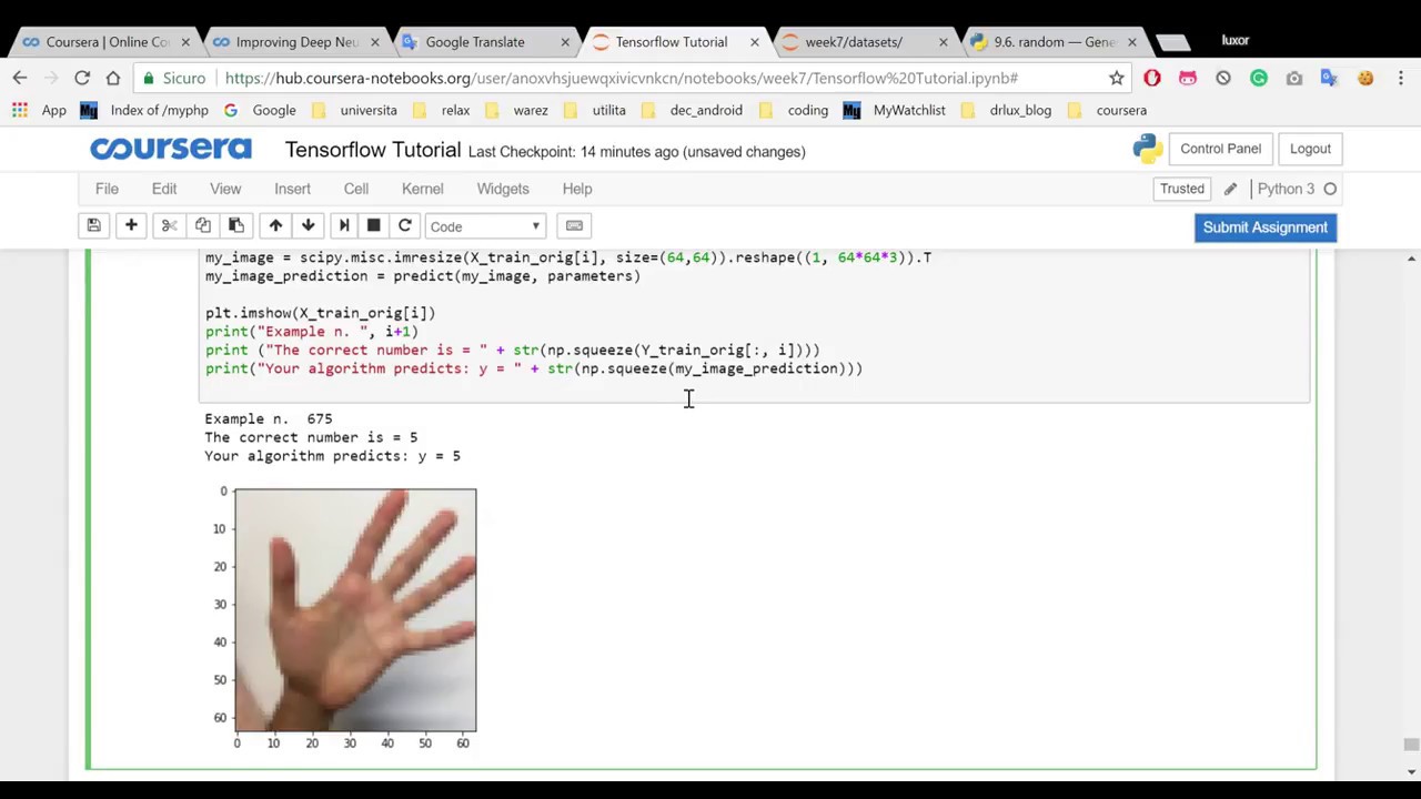 Neural Network to recognize numbers from hand