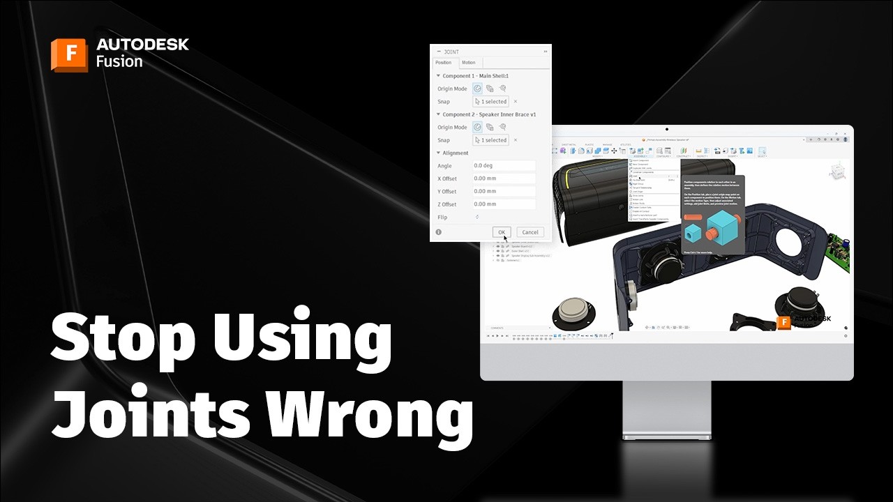 Using Joints and Constrain Components Together | Autodesk Fusion