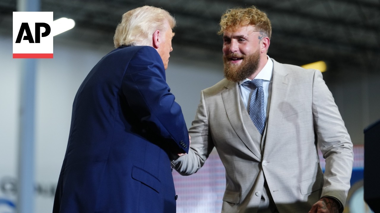 'We never back down from a fight': Jake Paul joins Trump in Kentucky