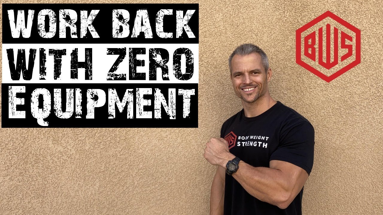 No Pull up bar? No problem. Work your back with these rows anywhere!