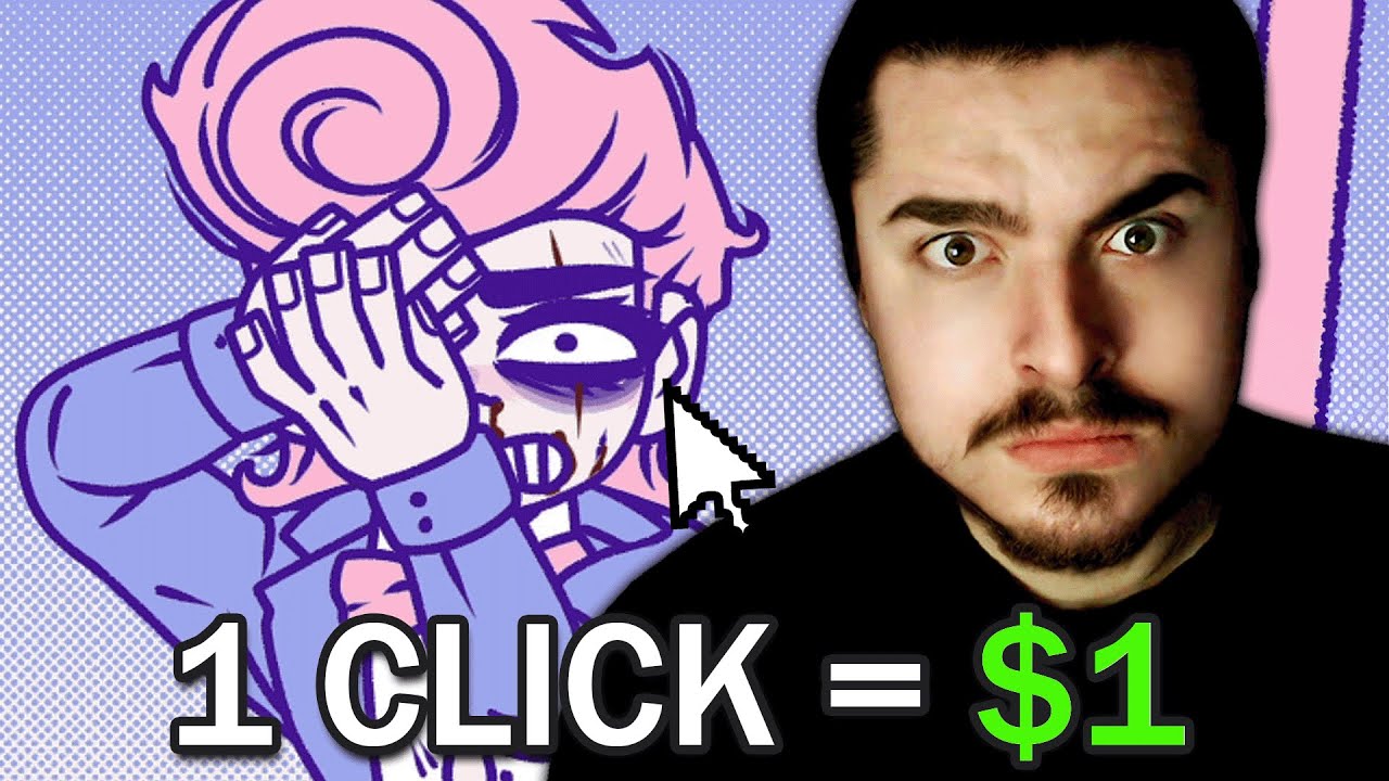 1 Click = $1... but he suffers for it