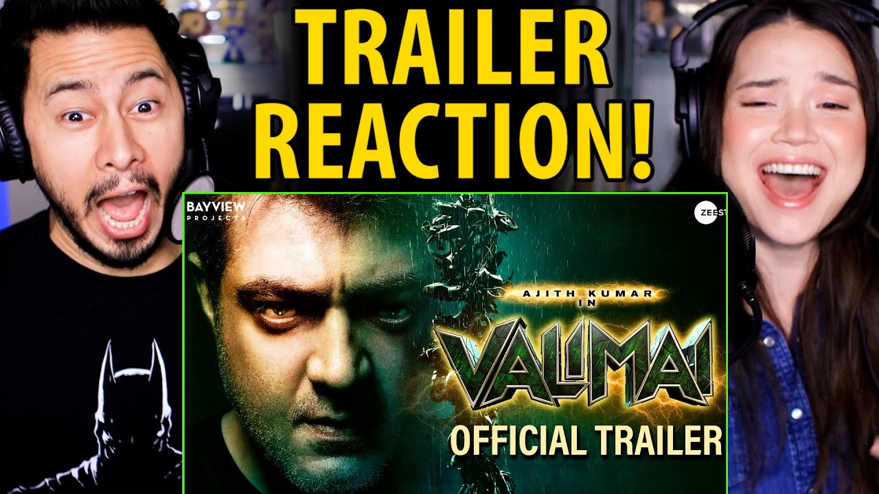 Реакция на трейлер VALIMAI!!! 🤯🤯 | Аджит Кумар | Х Винот | Джаби Коай и Ачара Кирк