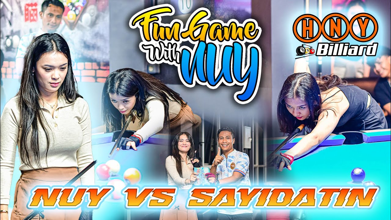 FUN BILLIARD BARENG NUY NURRAMADHANI VS SAYYIDATIN - HNY BILLIARD BEKASI #NUYBILLIARD #NUY