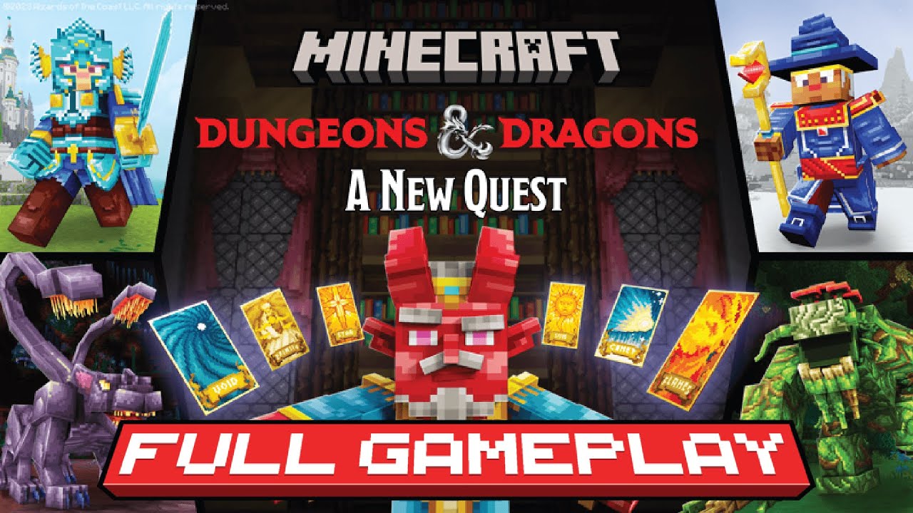 Minecraft: Dungeons & Dragons New Quest - Full Gameplay | Minecraft Bedrock Map