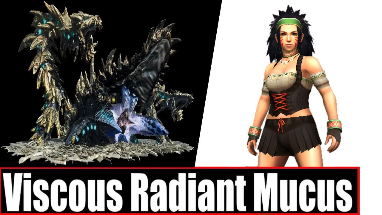 MHGU - Viscous Radiant Mucus Easy Solo Farming - Black X Set - Nakarkos  No Armor Great Sword
