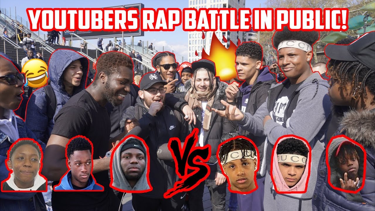Youtuber Rap Battle In Public! Ft. Canking Jtube Kstar vs Ronzo Barnsey Reubz4k