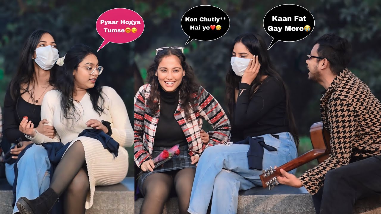 Singing Tu Hain Toh Main Hoon With Cute Girls😍 In Public | Prank With Twist | @team_jhopdi_k