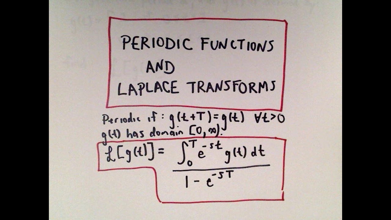 Periodic Functions and Laplace Transforms Part 1
