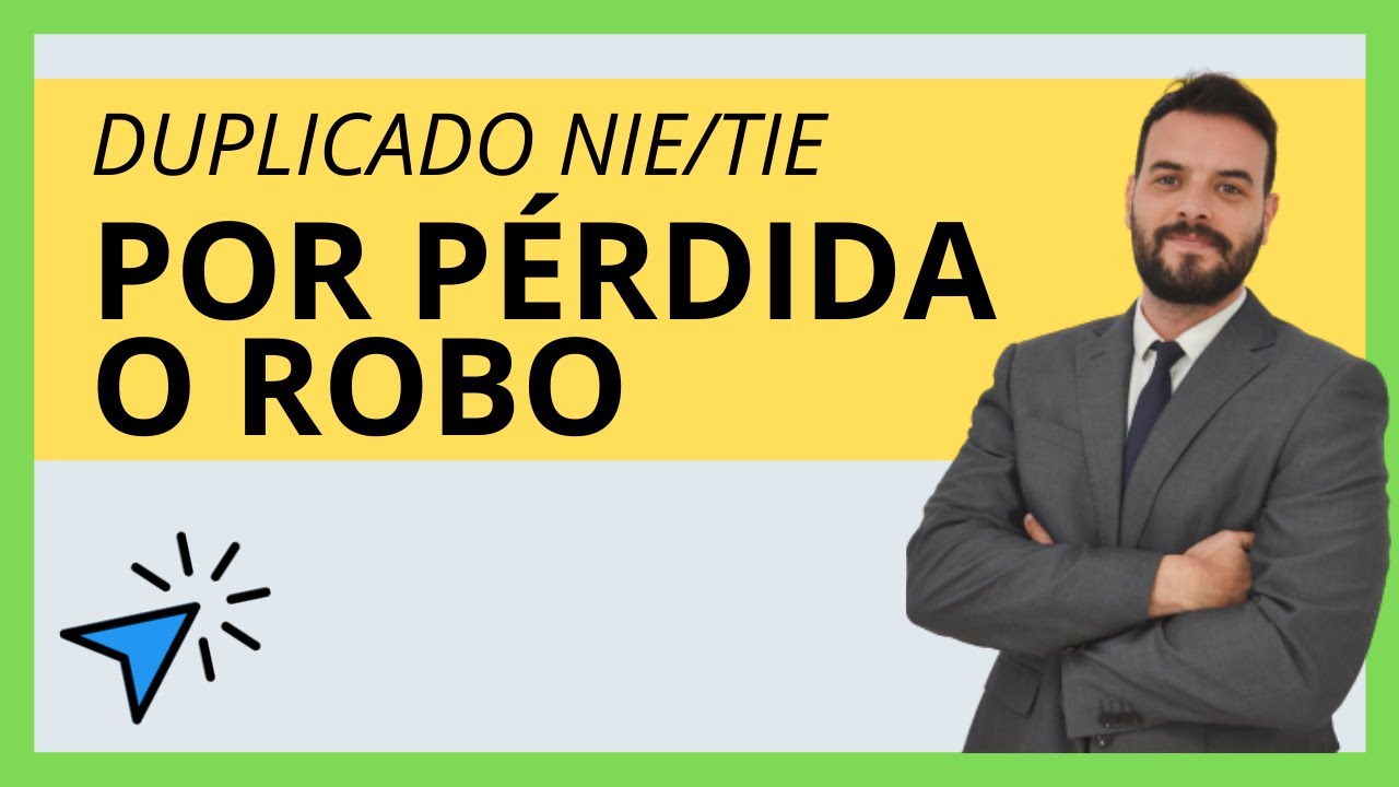 PEDIR DUPLICADO NIE por PÉRDIDA o ROBO ✅  Duplicado de la Tarjeta de Residencia