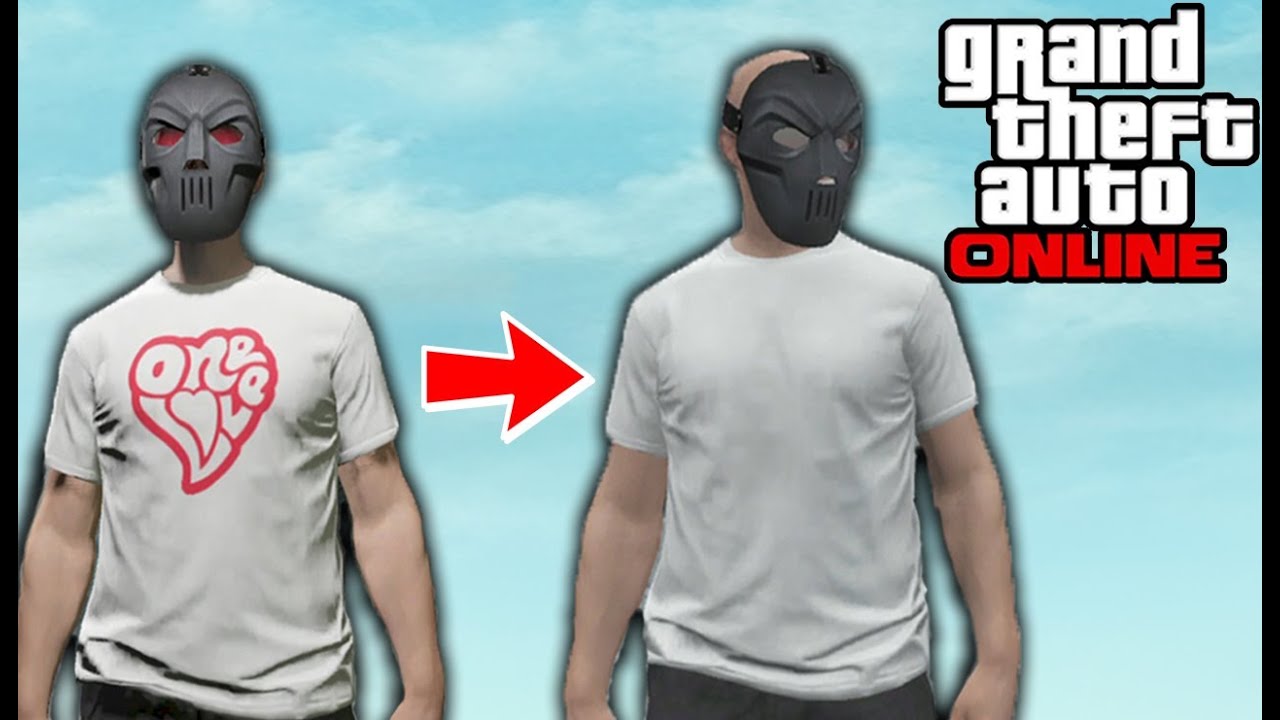 GTA 5 Online - Get Rid of Logo/Decal on Any Shirt (How To / Tutorial) [GTA V]