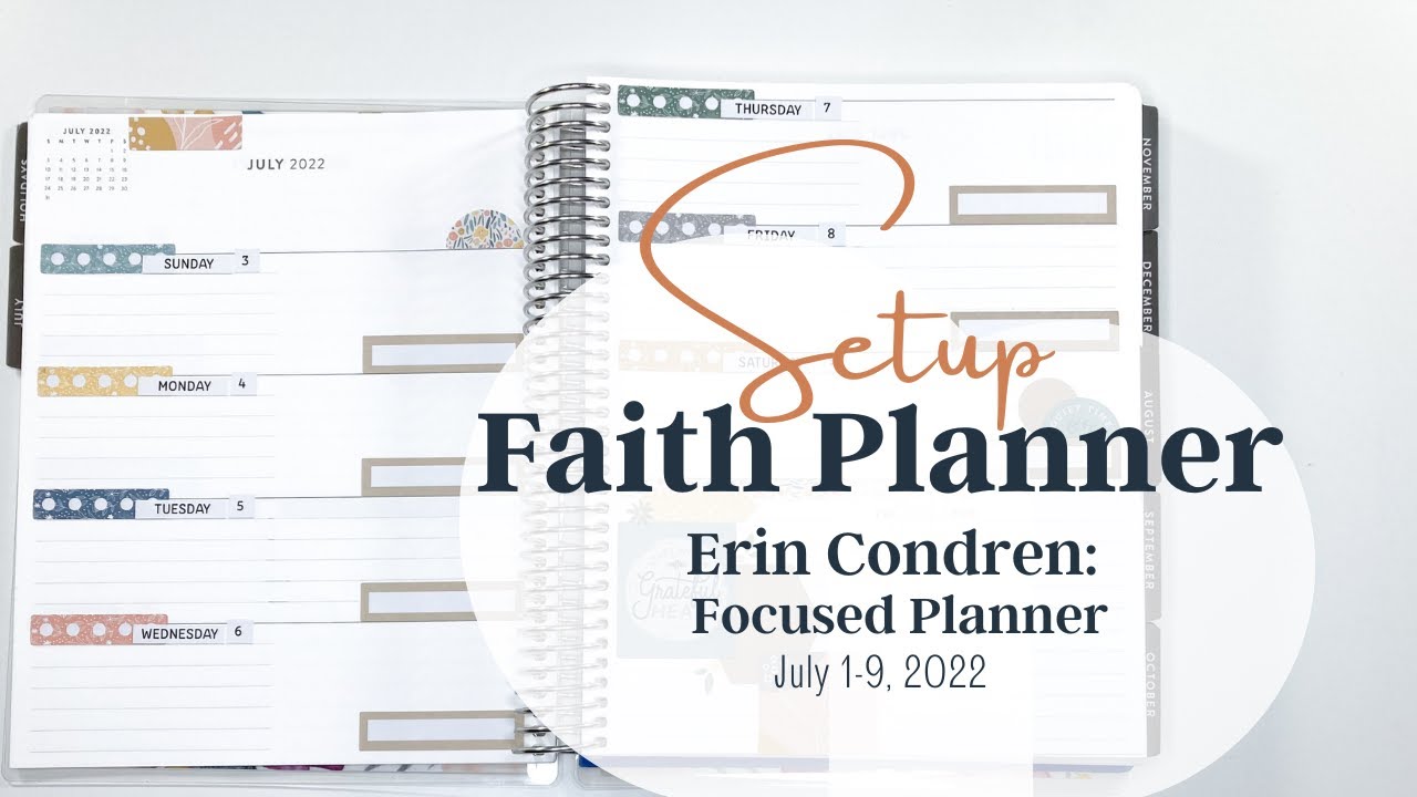 Faith Planner Setup | EC Focused Planner