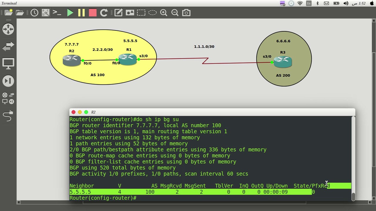 14- Border Gateway Protocol (BGP) eBGP Using Loopback [Multihop & TTL]