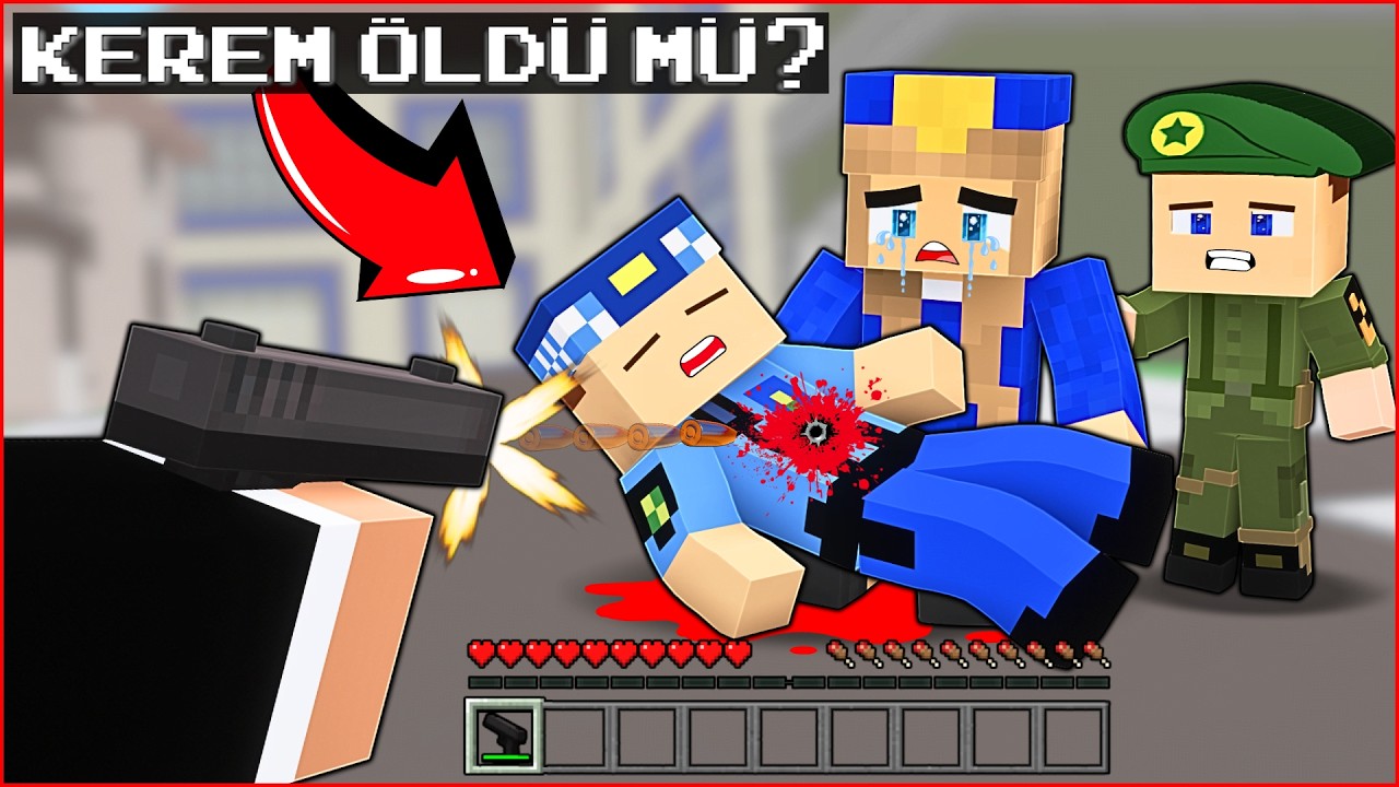KEREM KOMİSER ÖLDÜ MÜ? 😥 -Minecraft