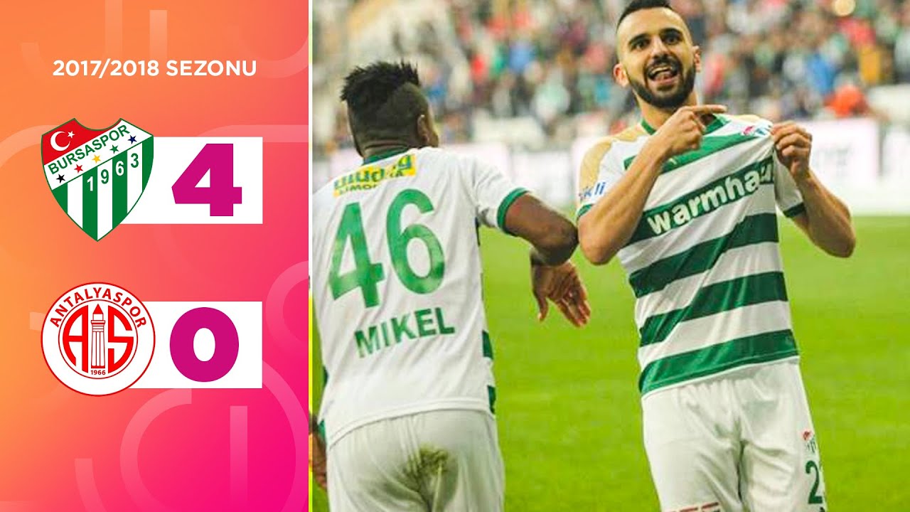 Bursaspor (4-0) Antalyaspor | 2017/2018 | Maç Özeti