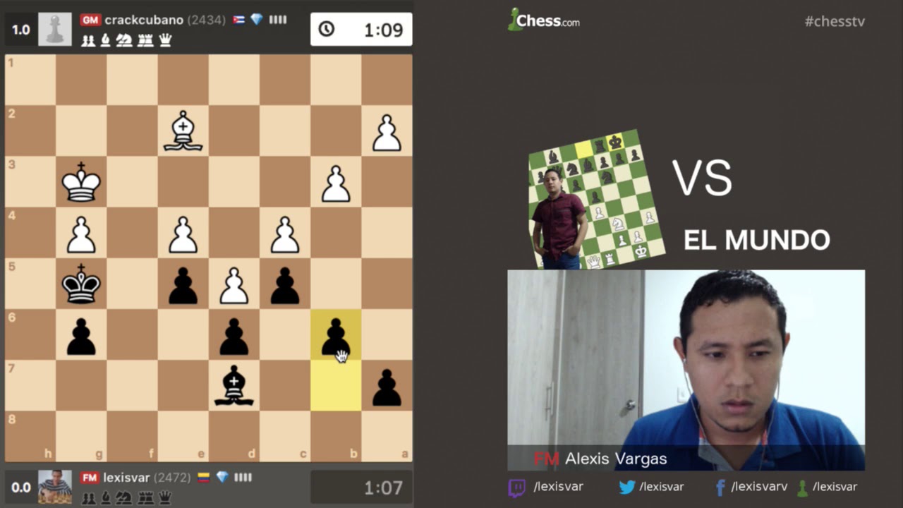 HACIA LOS 2500 EN CHESS.COM | MATCH GM ISAN ORTIZ VS FM ALEXIS VARGAS (REMONTÁNDOLE A UN GM)