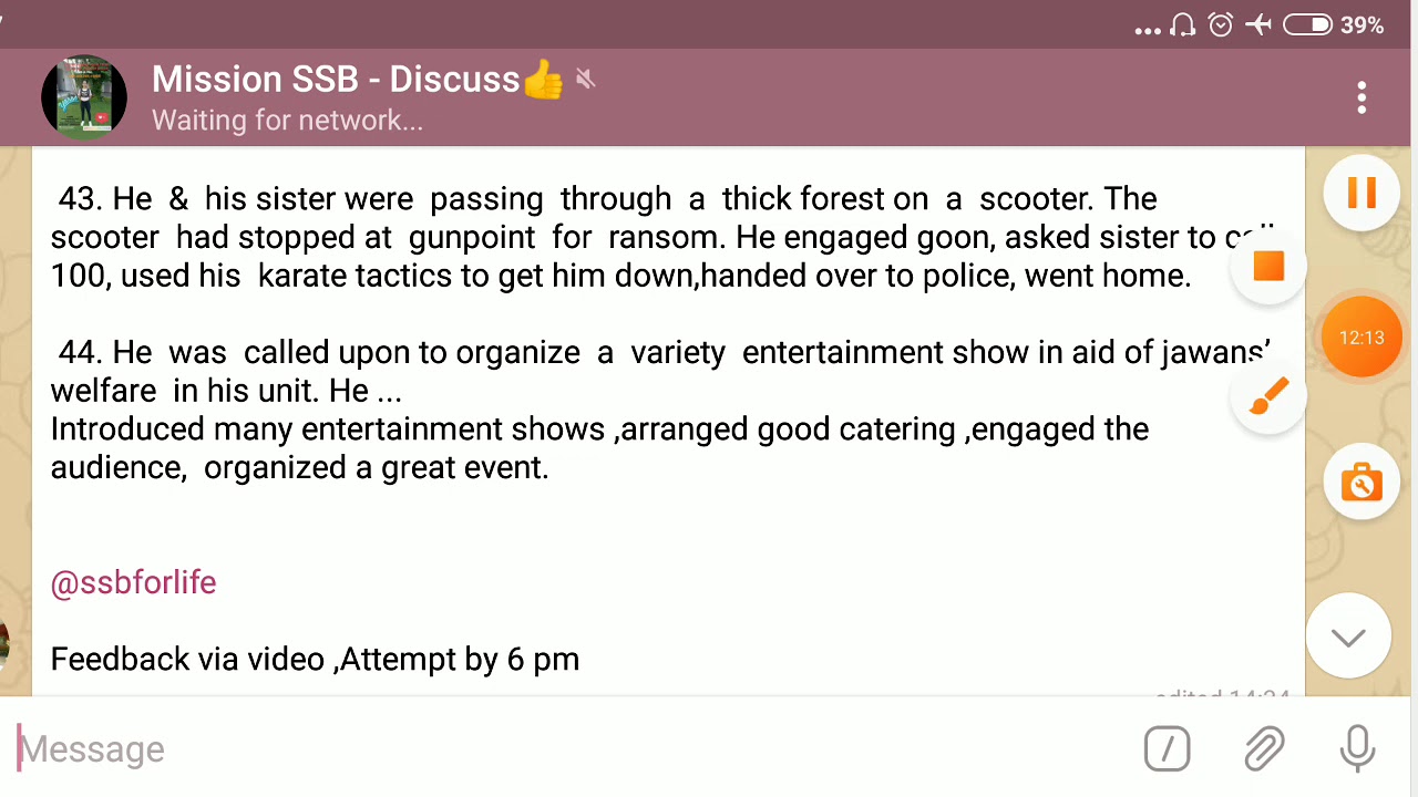 6 Nov 2020 |Daily TAT WAT SRT DISCUSSION |MISSION SSB INTERVIEW