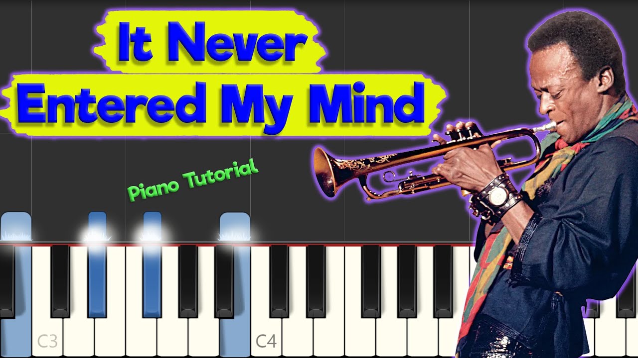 Miles Davis - It Never Entered My Mind - Jazz Piano Tutorial (accompaniment-only example)