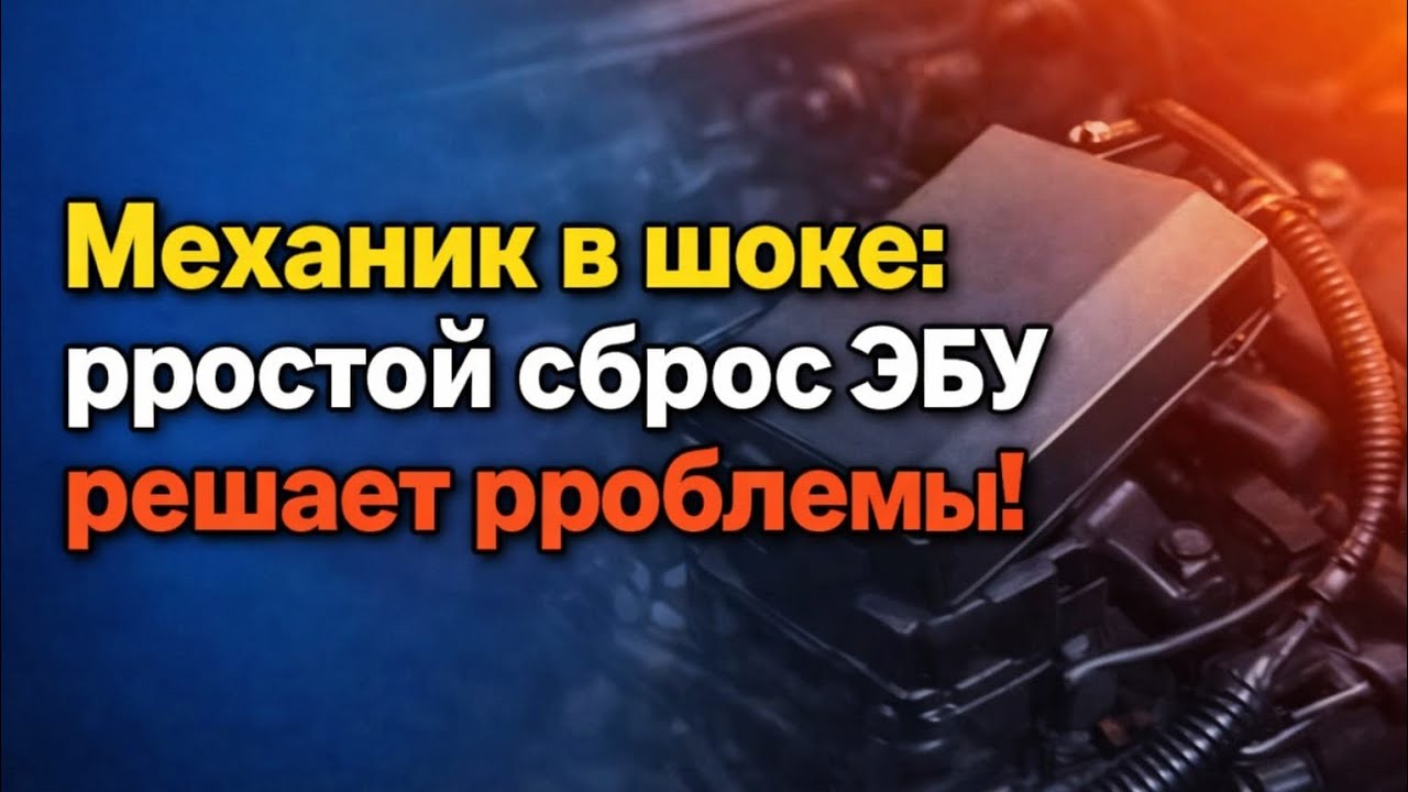 Механик в шоке: как простой сброс ЭБУ может бесплатно и быстро решить до 97% проблем с автомобилем
