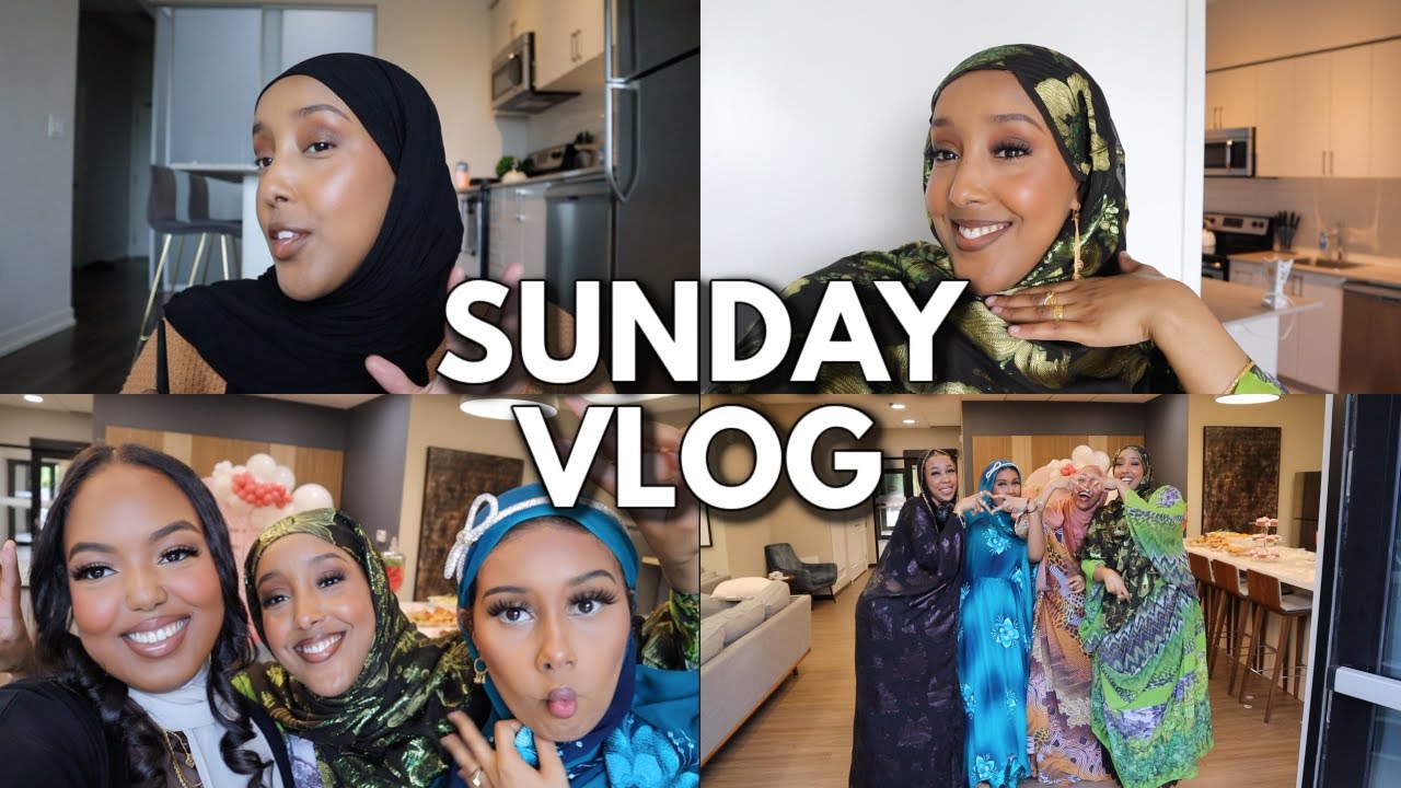 GRWM to go to a Somali Mother's Day party | Vlog