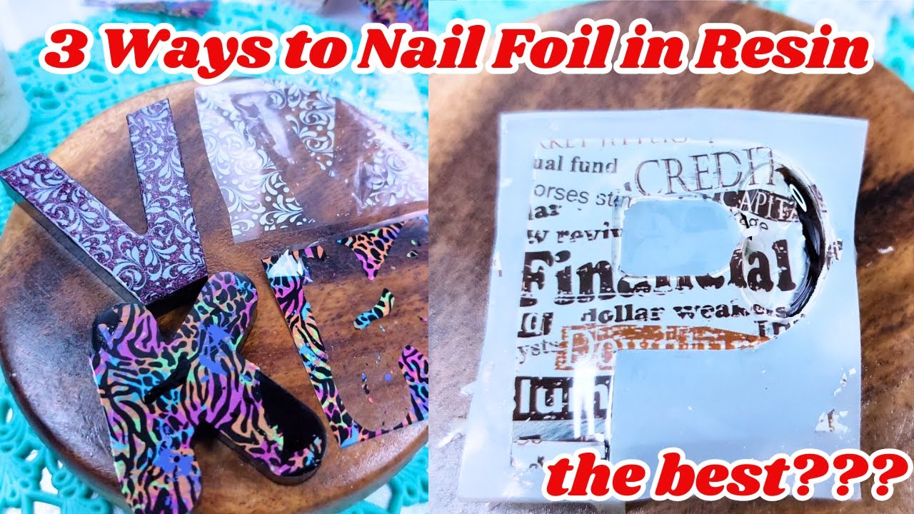 3 Ways to Use Nail Foil Transfer in Resin Which is the Best? • Resin Crafts Resin diy projects