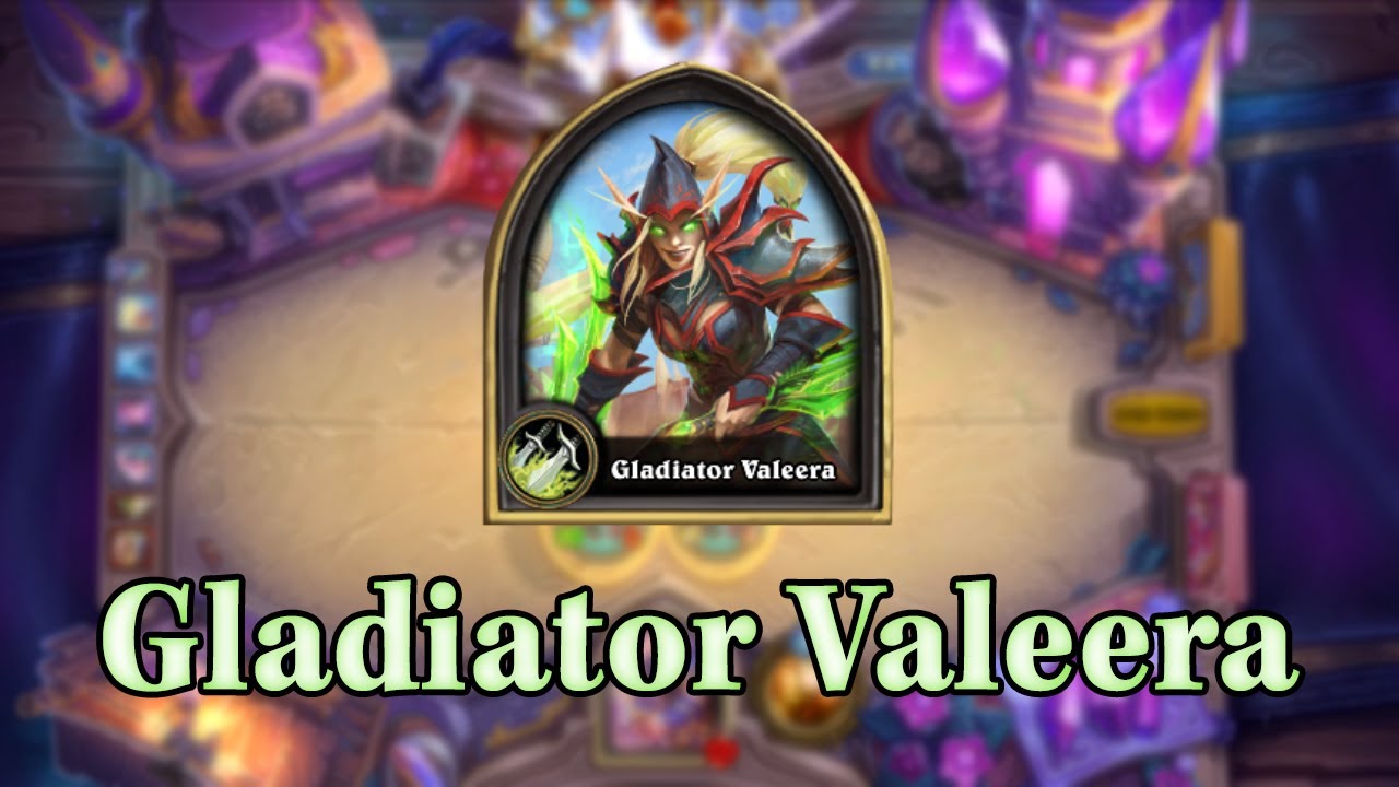 The new Gladiator Valeera skin - Hearthstone Rogue skin showcase