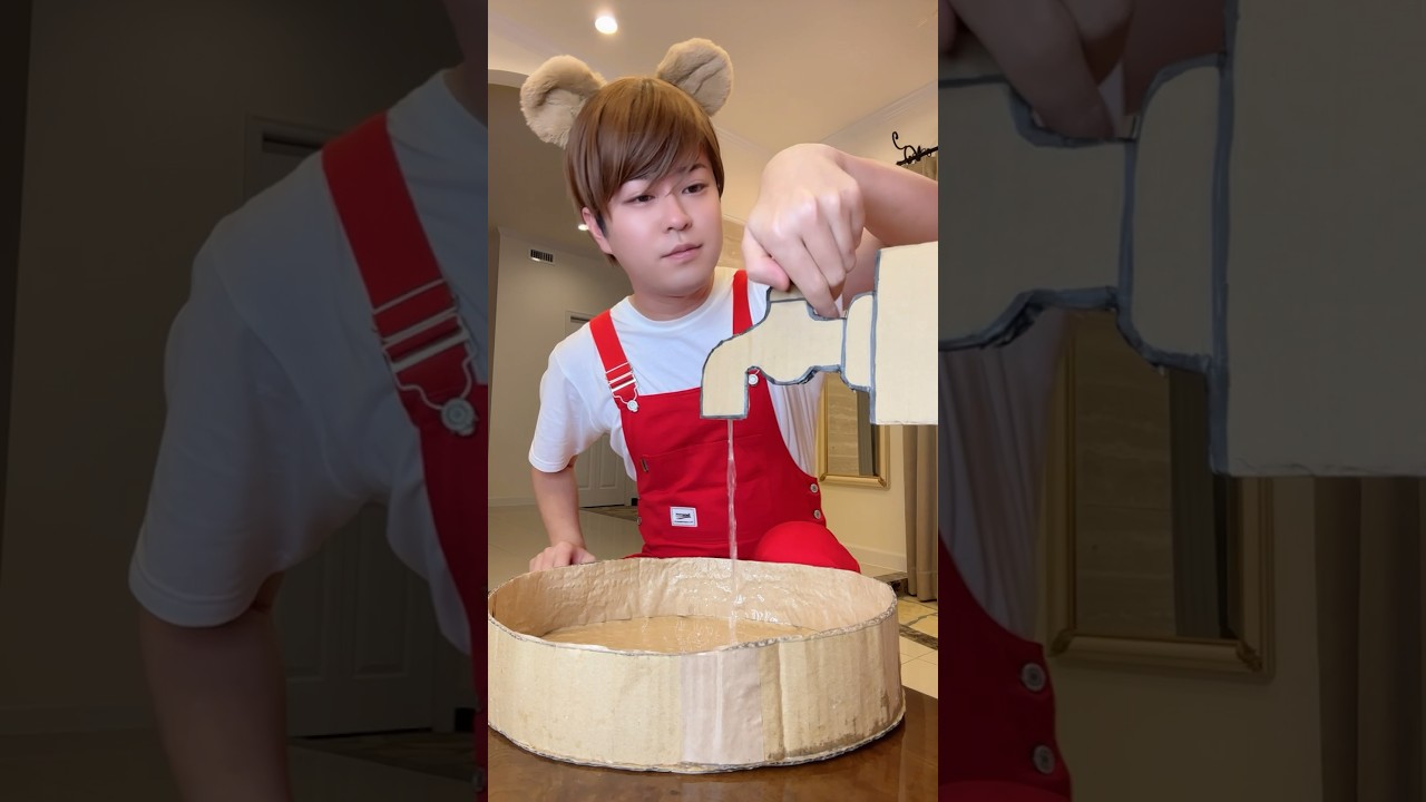 PROPER USE OF CARDBOARD WATER SUPPLY！#asmr