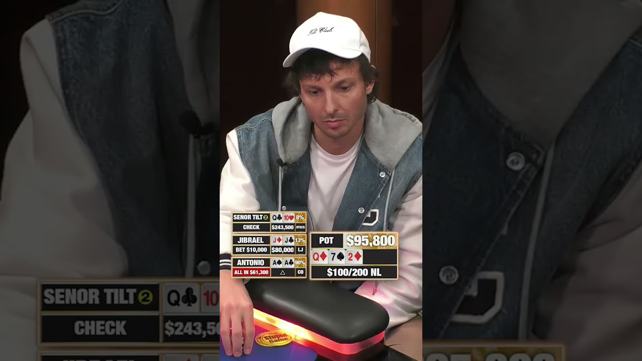 Antonio Esfandiari sets the trap with pocket aces! 🪄💰 #prank #lucky #win