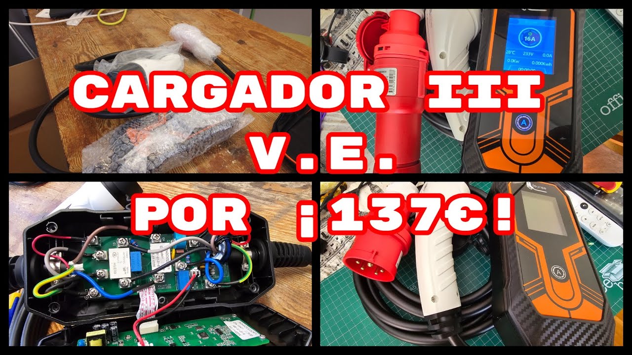 Cargador Portátil Trifásico Vehículo Eléctrico por ¡137€! ¿Merece la pena?