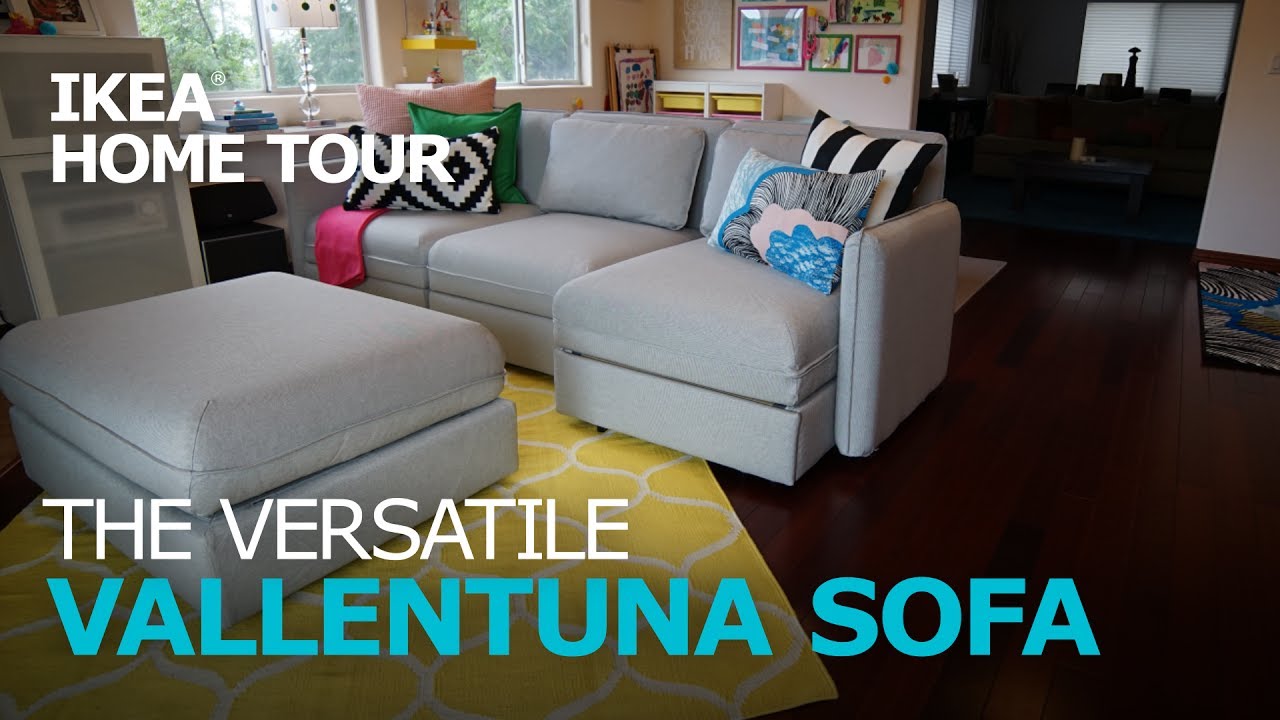 Smart and Durable VALLENTUNA Sectional Sofa - IKEA Home Tour