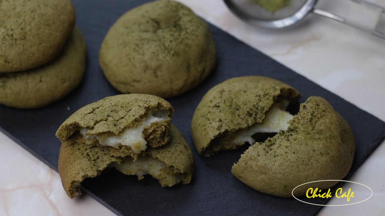 Green Tea Mochi Cookies สูตรคุกกี้ชาเขียวโมจิ