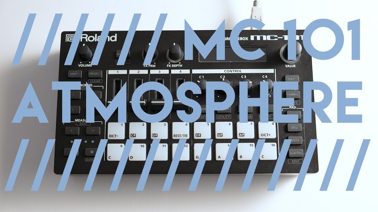 Roland MC101 evolving atmosphere