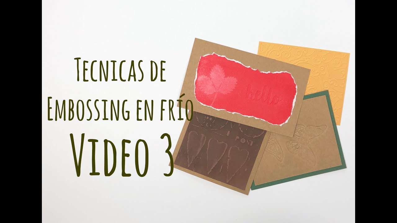 TÉCNICAS  de SCRAPBOOKING | Embossing en Frío 💎