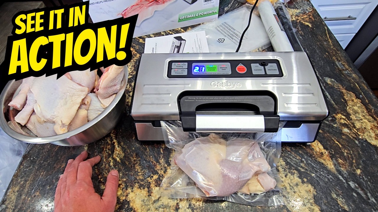 Watch Me Vacuum Seal 10lbs of Raw Chicken!