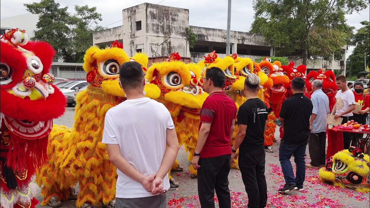 2022 New Lions Dance Eye Dotting Ceremony 雪州沙坪龍和獅藝協會新會所開幕儀式 #瑞獅點睛開光儀式 #雪州龍和獅藝協會沙坪