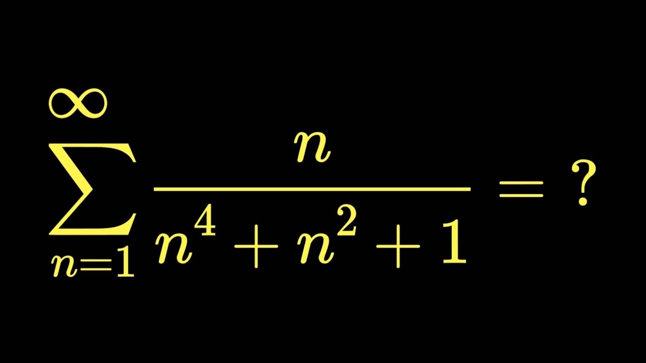 A challenging infinite series problem. 