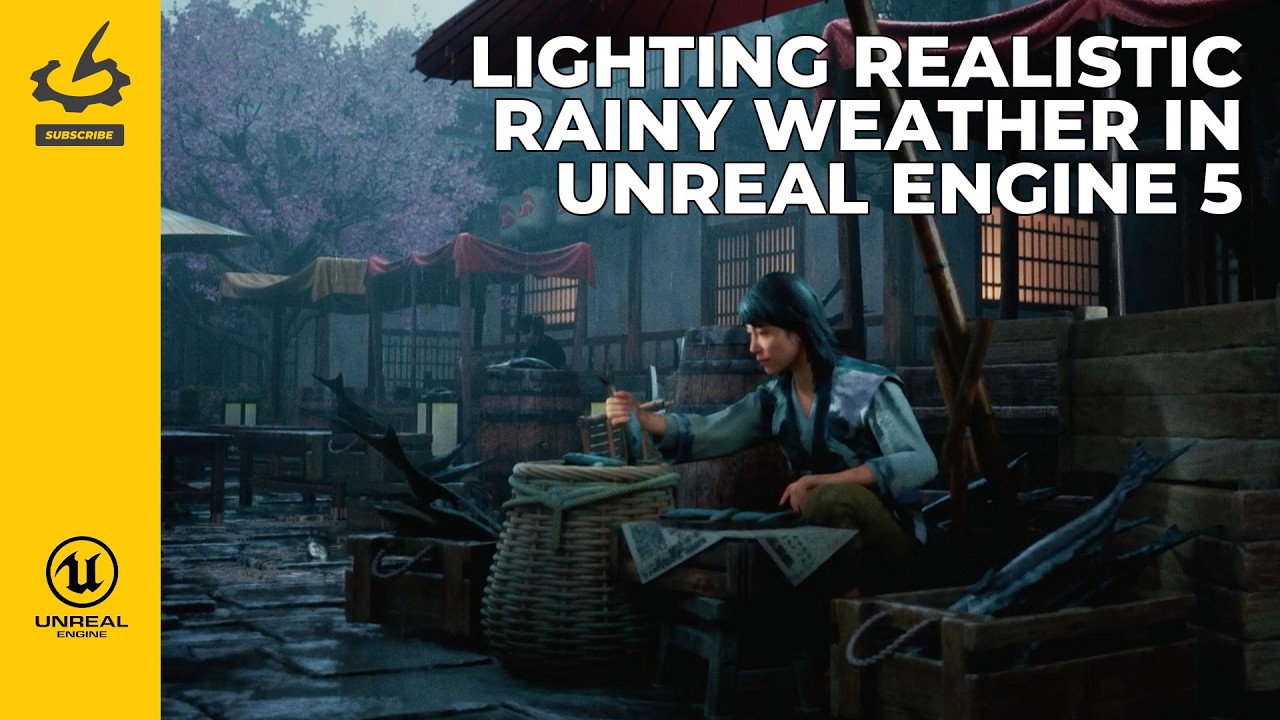 Создание реалистичного дождливого освещения в Unreal Engine 5 с Тедом Мебрату