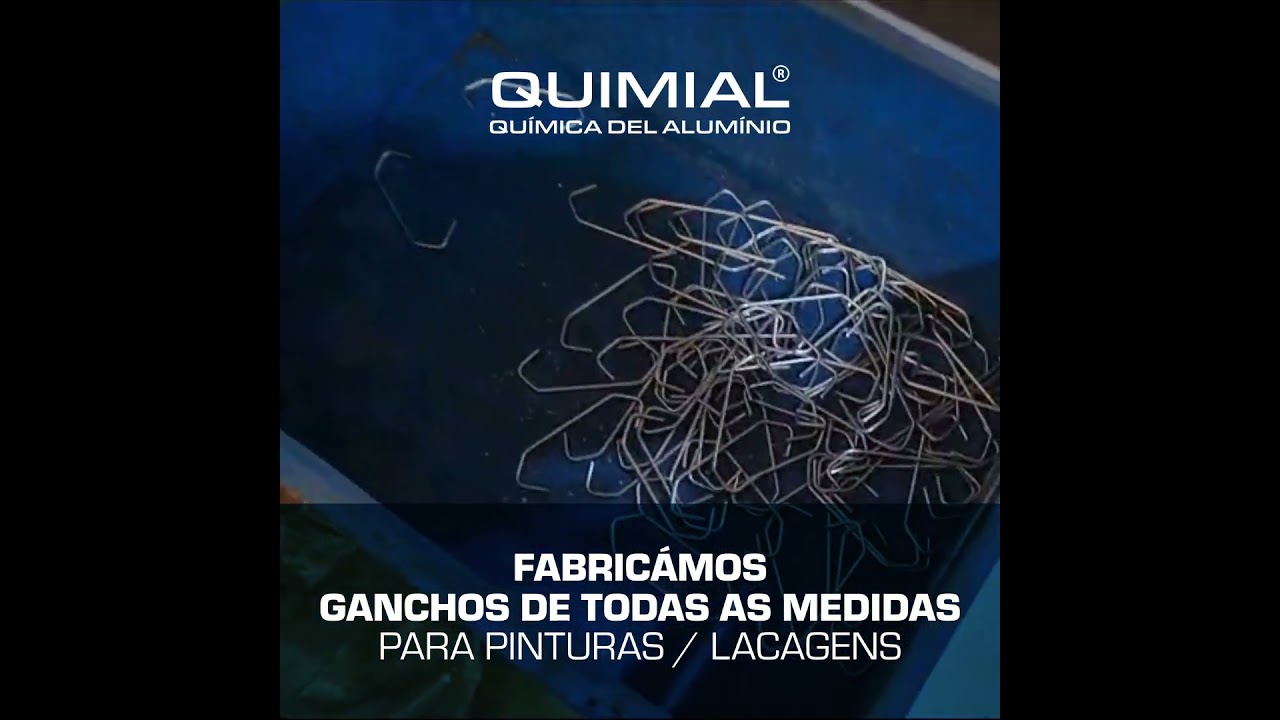 Ganchos, de todas as medidas, para Pintura e Lacagens - QUIMIAL® Química del Alumínio
