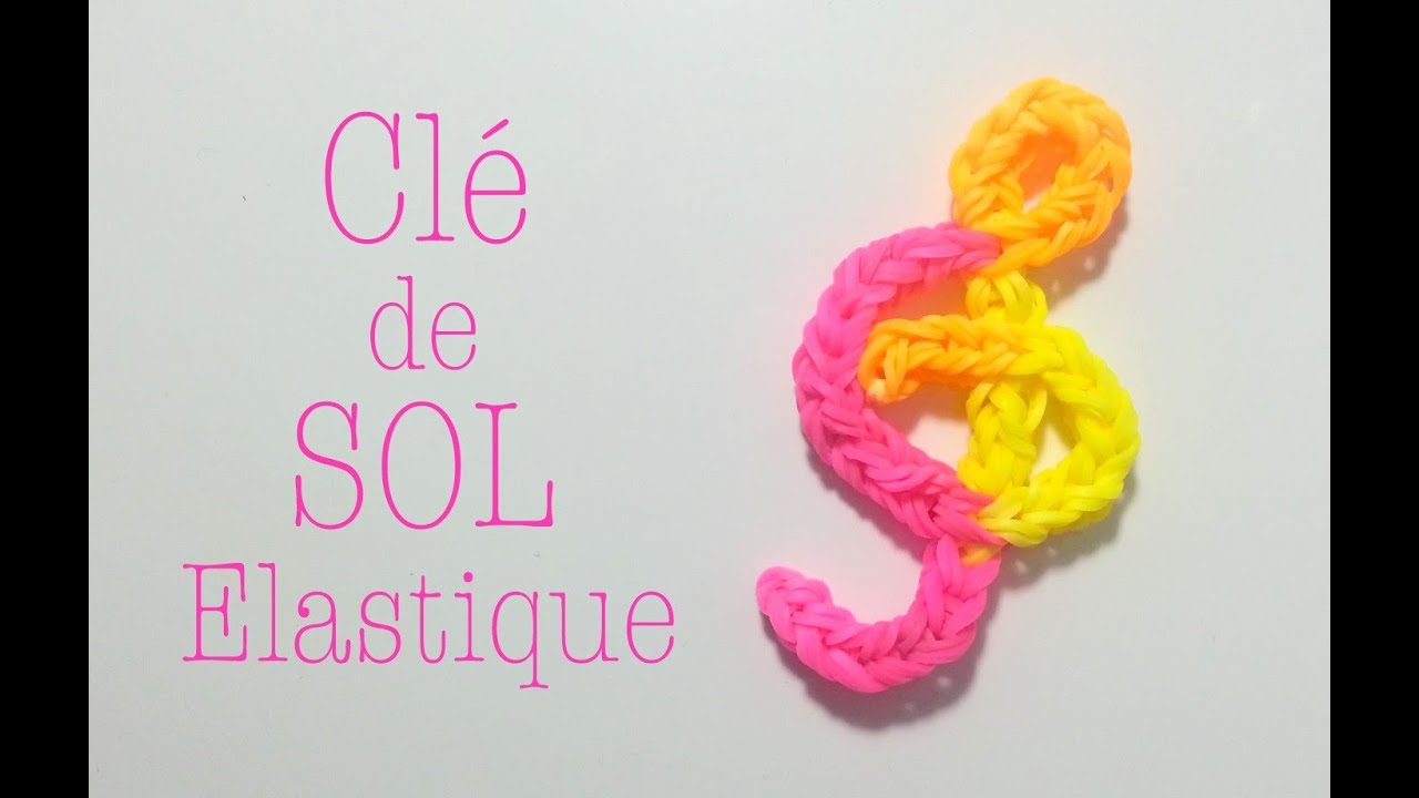 Comment faire une clé de sol avec des élastiques sans machine