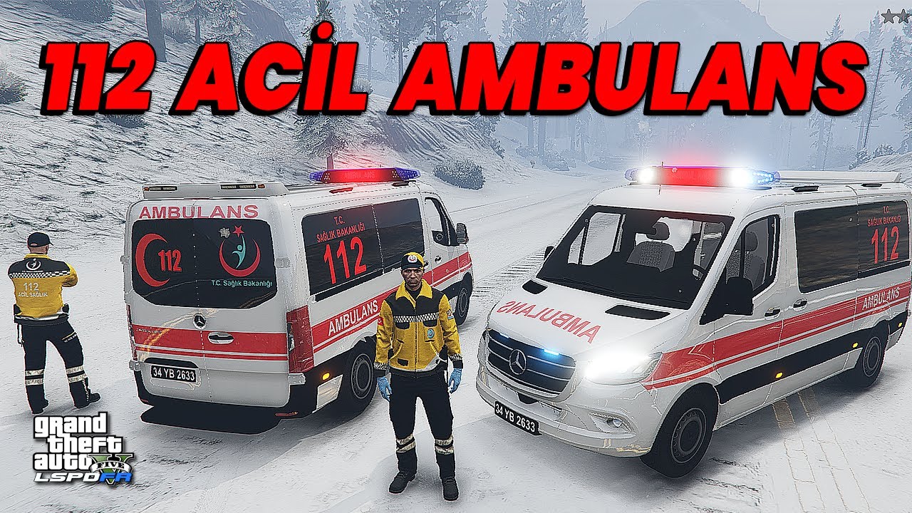 GTA 5 112 ACİL AMBULANS MODU - MERCEDES SPRİNTER - LSPDFR