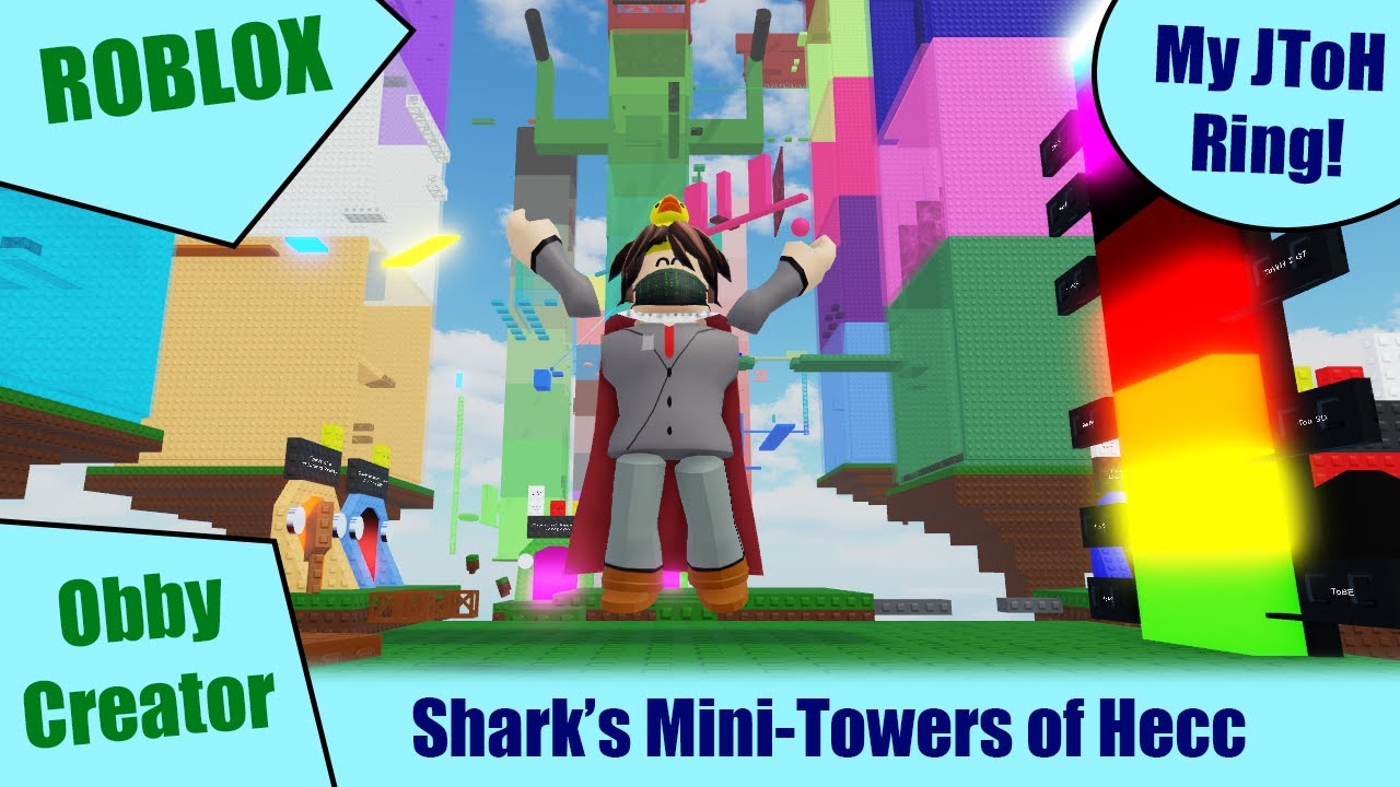Моё кольцо JToH в Obby Creator! [Акульи мини-башни Хекка] [Roblox - Obby Creator]