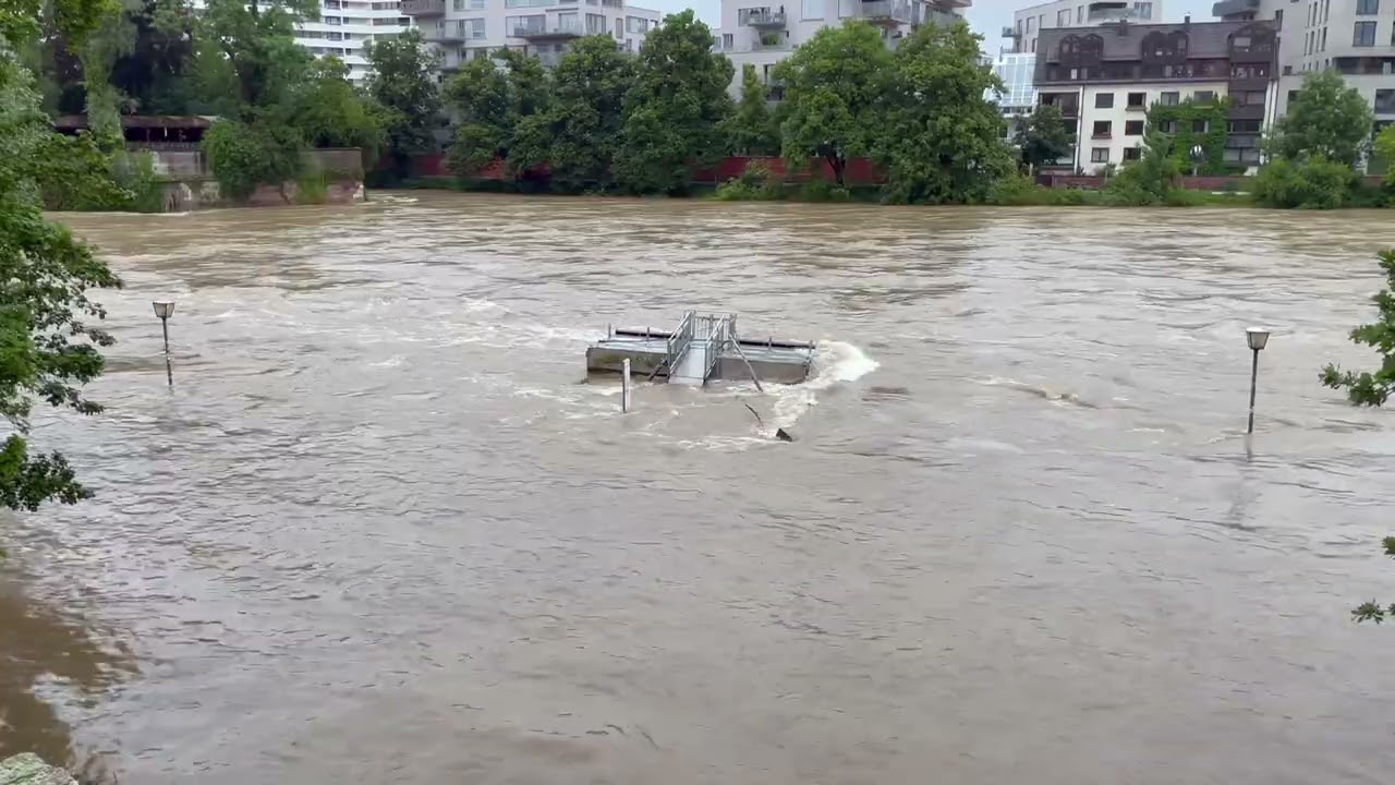 Hochwasser in Ulm am 02.06.2024