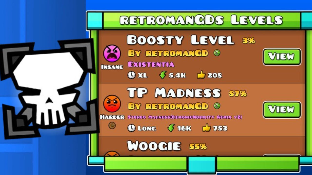 ПОСМОТРЕЛ ВСЕ УРОВНИ RETROMAN В GEOMETRY DASH!