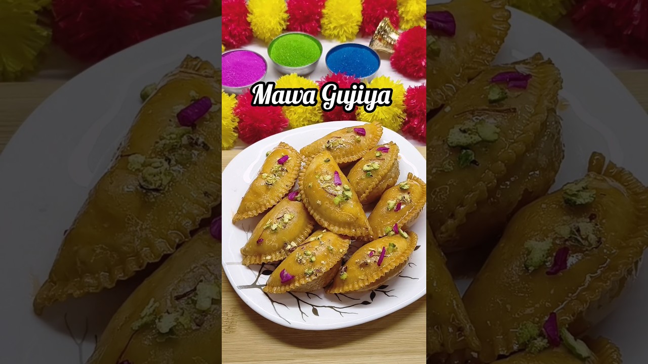 😍 Mawa Gujiya Recipe | Holi Special Sweet #gujiya #mawagujiya #holispecial #viral #trending #shorts