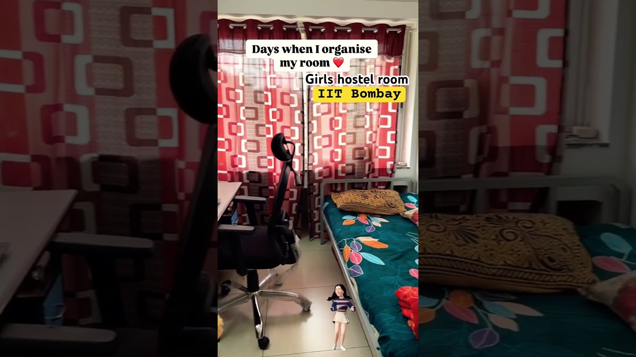 IIT Bombay HOSTEL ROOM  #iitbombay #hostellife #hostelroom