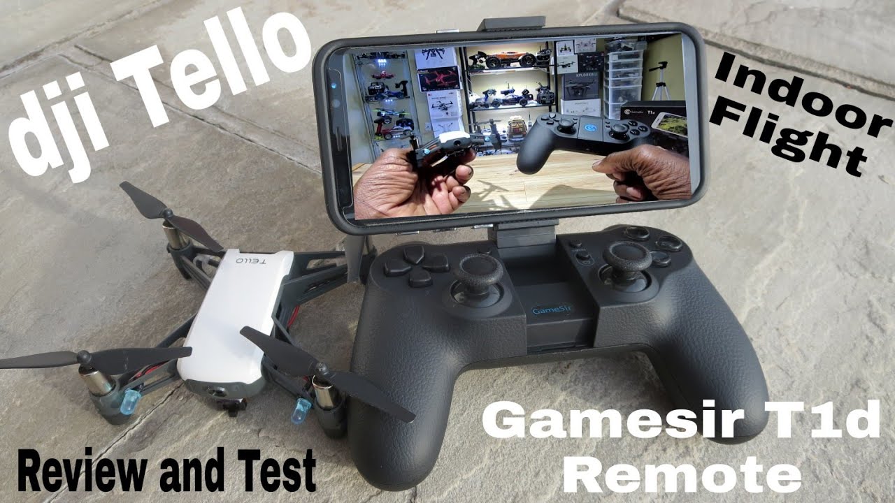 dji Tello Remote Control (Gamesir T1d). Review and Test Flight
